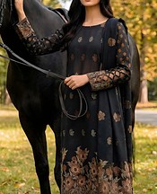 VS Textile Black Jacquard Suit- Pakistani Lawn Dress