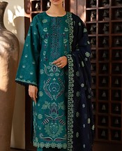 Xenia Teal Lawn Suit- Pakistani Lawn Dress