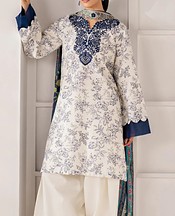 Xenia Off White Lawn Suit- Pakistani Designer Lawn Suits