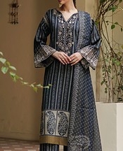 Xenia Black/Off White Viscose Suit- Pakistani Winter Dress