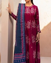 Xenia Wine Red Khaddar Suit- Pakistani Winter Dress