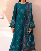 Xenia Teal Khaddar Suit- Pakistani Winter Clothing