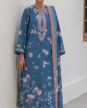 Xenia Denim Blue Viscose Suit- Pakistani Winter Clothing