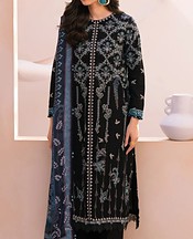 Xenia Black Khaddar Suit- Pakistani Winter Clothing