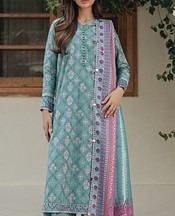 Xenia Summer Green Khaddar Suit- Pakistani Winter Dress
