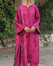 Xenia Cerise Pink Khaddar Suit- Pakistani Winter Clothing