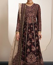 Seal Brown Chiffon Suit
