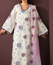 Xenia Off White Lawn Suit- Pakistani Designer Lawn Suits