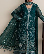 Teal Chiffon Suit