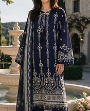 Zellbury Navy Cotton Suit- Pakistani Lawn Dress