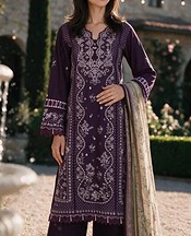 Zellbury Purple Taupe Cotton Suit- Pakistani Lawn Dress