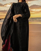 Zenia Black Lawn Suit- Pakistani Lawn Dress