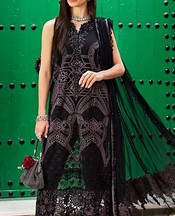 Zenia Black Lawn Suit- Pakistani Designer Lawn Suits