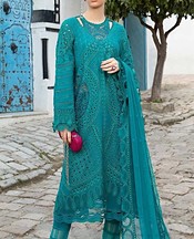 Zenia Sea Green Lawn Suit- Pakistani Lawn Dress