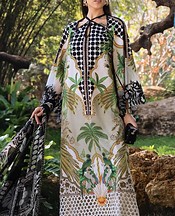 Zenia White Lawn Suit- Pakistani Lawn Dress