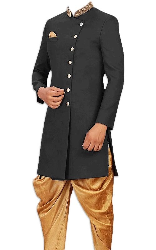 Pakistani Black Sherwani