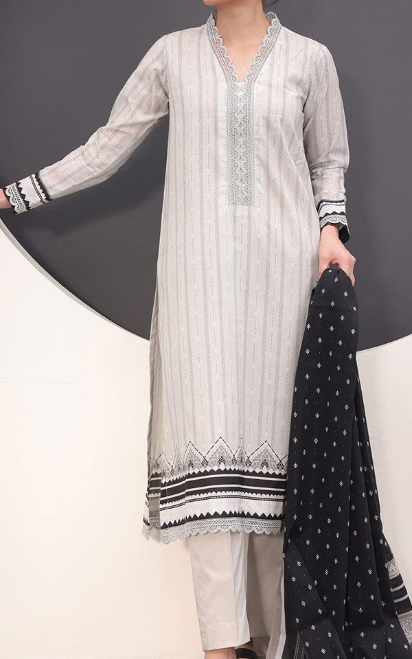 Pakistani White Lawn Dresses