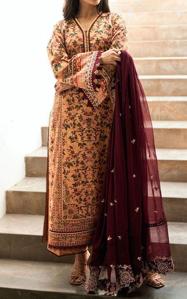 Pakistani Dyed Lawn Dresses