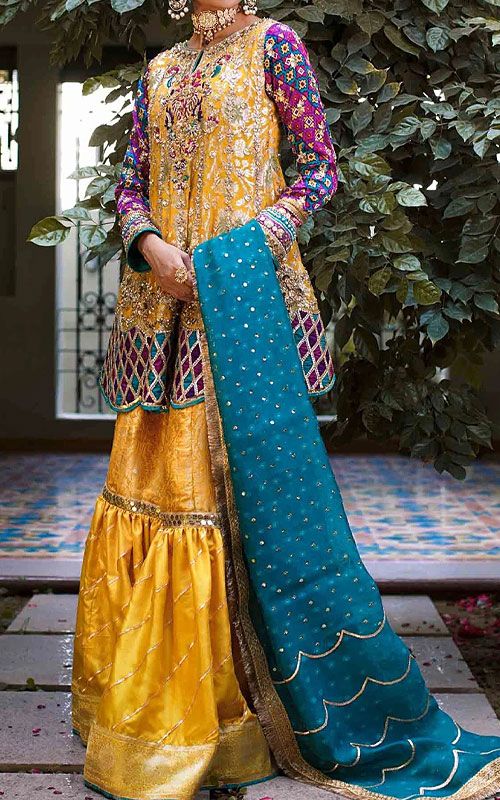 Pakistani Gharara Wedding Dresses