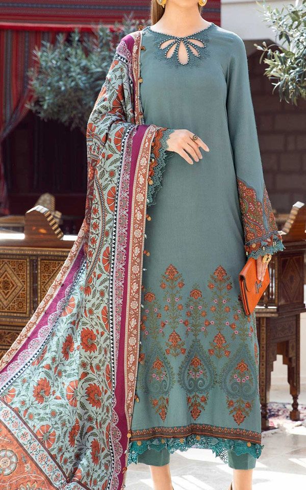 Pakistani Printed Winter Dresses