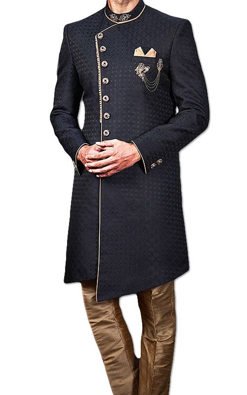 Black Sherwani Dresses Pakistan