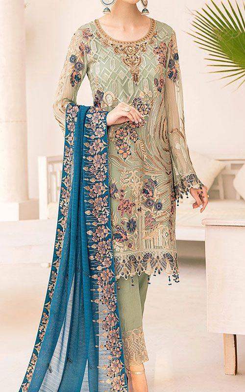 Buy Pakistani Chiffon Dresses