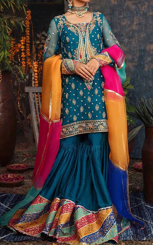 Pakistani Wedding Gharara Dresses