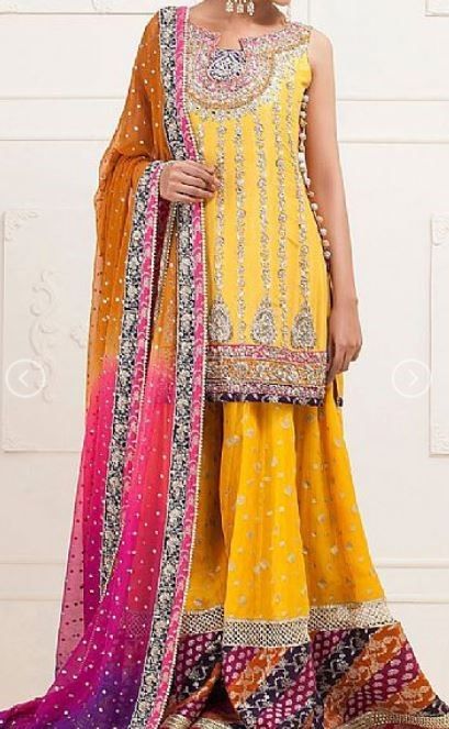 Pakistani Mehndi Dresses