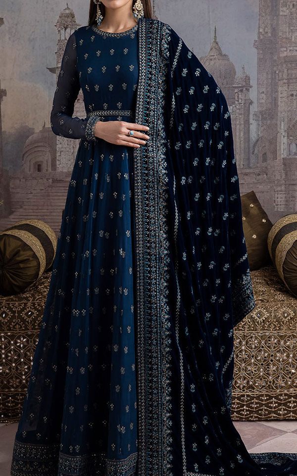 Pakistani Winter Velvet Dresses