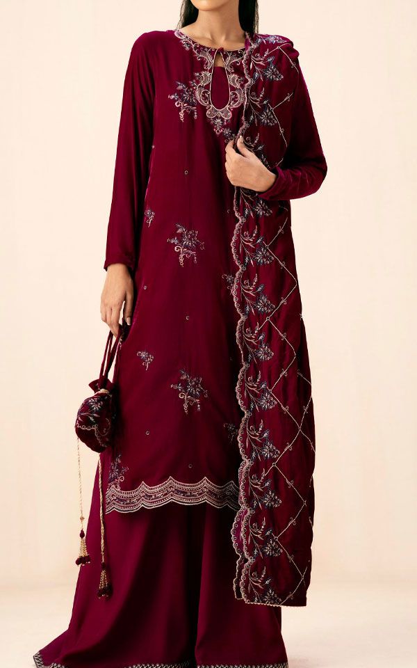 Pakistani Sharara Winter Dresses