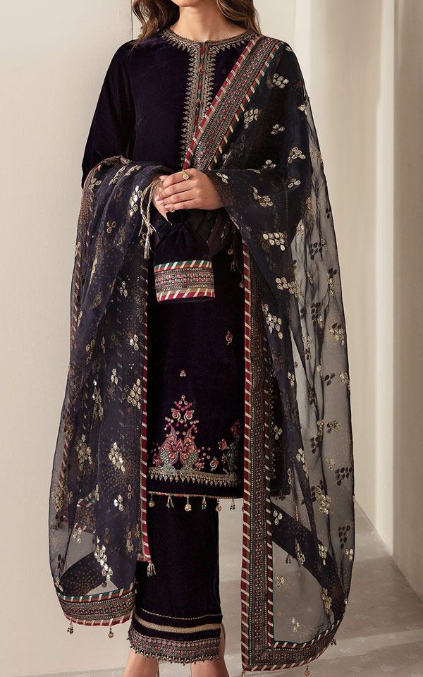 Pakistani Luxury Velvet Dresses