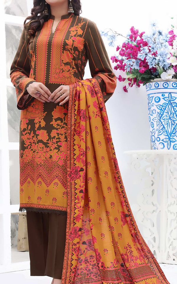 Fabric Winter Dresses Pakistan 