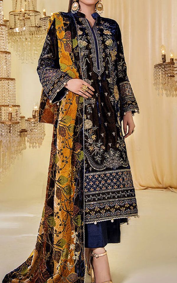 Velvet Winter Dresses Pakistani