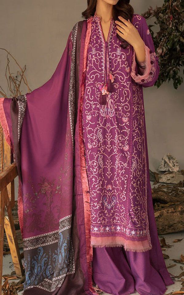 Pakistani Printed Winter Dresses