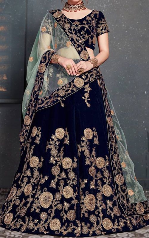 Velvet Lehenga Dresses Pakistan