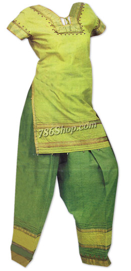  Parrot Green Georgette Suit | Pakistani Dresses in USA- Image 1