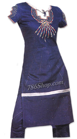  Dark Blue Georgette Suit | Pakistani Dresses in USA- Image 1