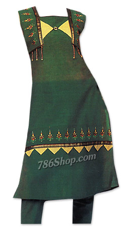  Dark Green Georgette Suit | Pakistani Dresses in USA- Image 1