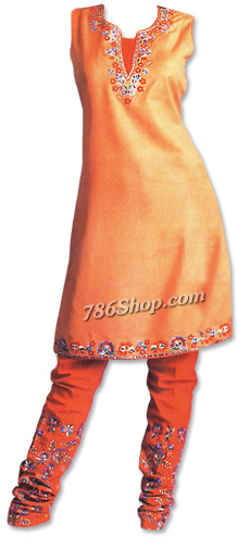  Rust/Red Georgette Suit  | Pakistani Dresses in USA- Image 1
