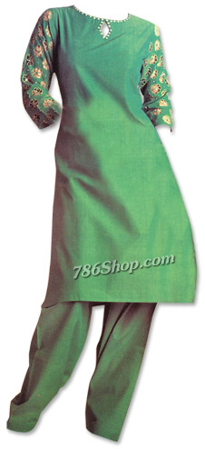  Green Georgette Suit | Pakistani Dresses in USA- Image 1