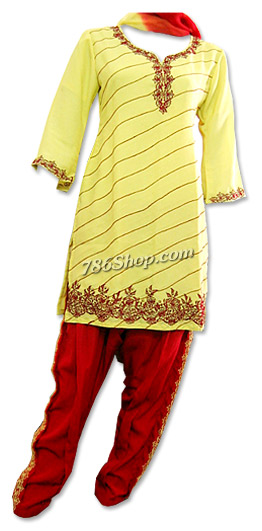  Cream/Maroon Georgette Suit | Pakistani Dresses in USA- Image 1