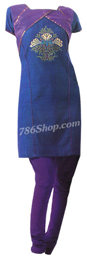  Blue Georgette Suit    | Pakistani Dresses in USA- Image 1