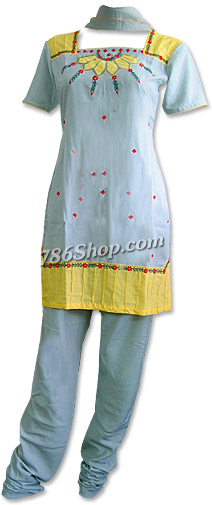  Grey Georgette Suit | Pakistani Dresses in USA- Image 1