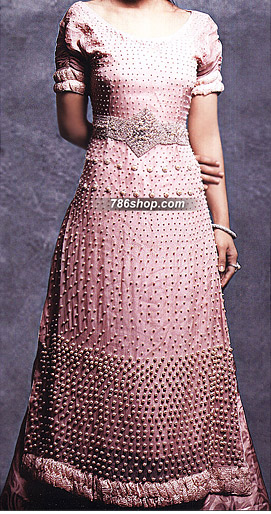  Pink Chiffon Suit     | Pakistani Party Wear Dresses USA- Image 1