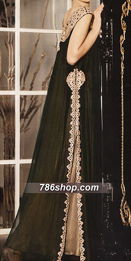  Black Chiffon Suit | Pakistani Party Wear Dresses USA- Image 1