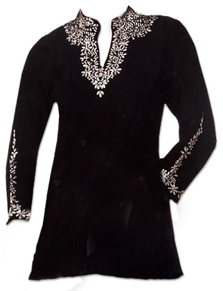 Black Georgette Kurti  | Pakistani Dresses in USA
