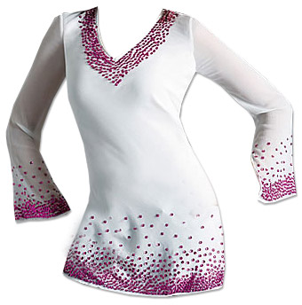  White Georgette Kurti | Pakistani Dresses in USA- Image 1
