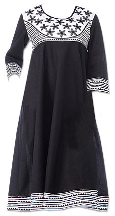  Black Georgette Kurti | Pakistani Dresses in USA- Image 1