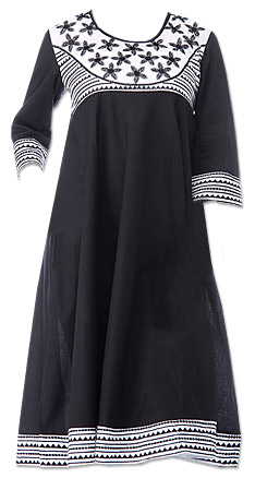  Black Georgette Kurti | Pakistani Dresses in USA- Image 1