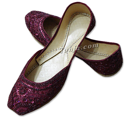 Ladies Khussa- Maroon | 786Shop.com